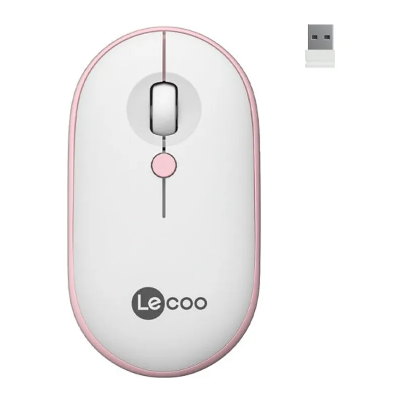 LENOVO LECOO WS212 Kablosuz Optic 1600dpi Pembe Mouse