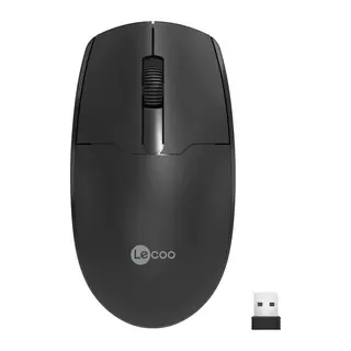 LENOVO LECOO WS204 Kablosuz 1200DPI+3 Tuşlu Siyah Mouse