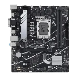 ASUS INTEL PRIME B760M-K D4 DDR4 5333MHz(OC) VGA HDMI M.2 x 2X 1700P USB 3.2 Gen1, Gen2 (12-13. Nesil)