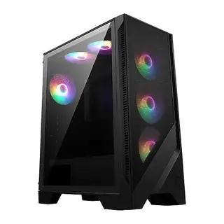 MSI MAG Forge 120A B65 650W 80+ Tempered Glass 6 x 120mm Dual-Ring Renkli Fan mATX Gaming Bilgisayar Kasası