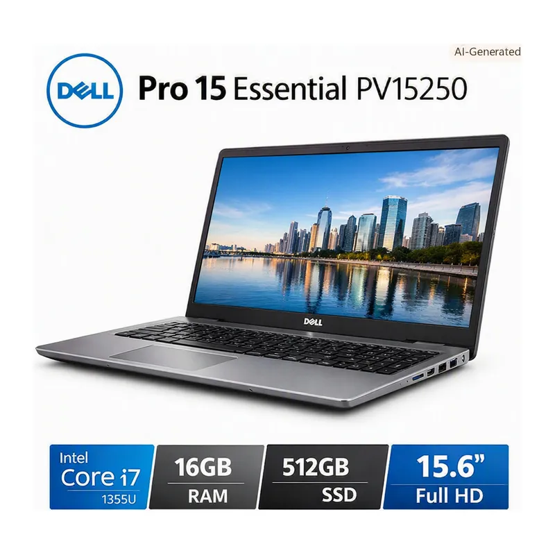 DELL Pro 15 Essential PV15250 i7 1355U 16GB 512GB SSD 15.6 inç Full HD Dizüstü Bilgisayar