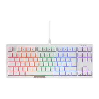RAMPAGE CLAW Beyaz RED SWITCH Q Usb Mekanik Beyaz Aydınlatmalı Gaming Klavye