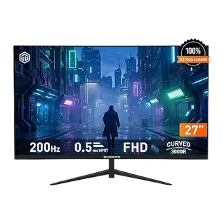 GAMEBOOSTER 27 GB-27M1F200CFMR VA ADAPTIVE SYNC CURVED 3000R 0,5Ms 200Hz HDMI+DP+DC+USB+AUDIO FHD GAMING MONITÖR