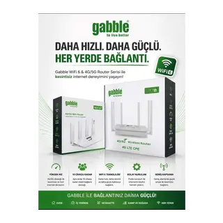 GABBLE GB8201 4G/5G 1 PORT ETHERNET WIRELESS MODEM / ROUTER