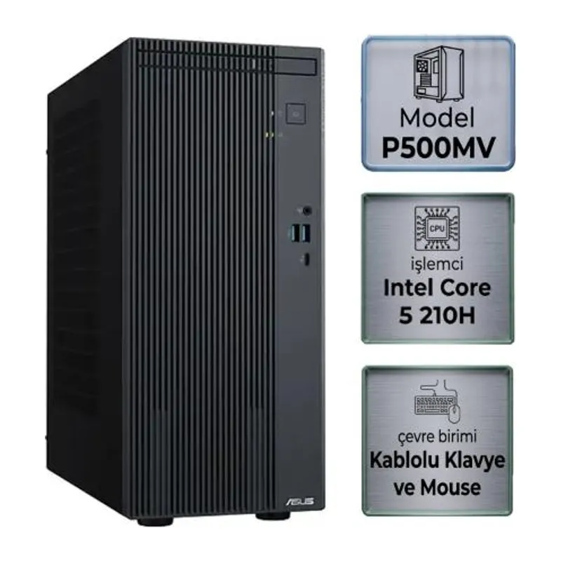 ASUS EXPERTCENTER P500MV P500MV-C52108512B0D i5 210H 8GB 512GB SSD DOS MASAUSTU BILGISAYAR