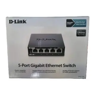 D-LINK DGS-105/E 5 Port 10/100/1000 Gigabit Switch Metal Kasa