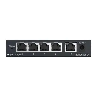 RUIJIE Reyee 5 Port RG-ES105D 10/100 Yönetilemez Çelik Kasa Switch