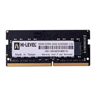 HI-LEVEL 16GB DDR4 3200Mhz CL22 Notebook Ram HLV-SOPC25600D4/16G (1.2V)