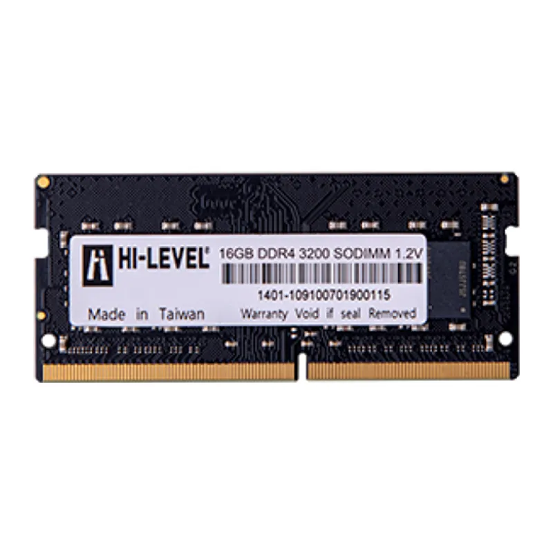 HI-LEVEL 16GB DDR4 3200Mhz CL22 Notebook Ram HLV-SOPC25600D4/16G (1.2V)