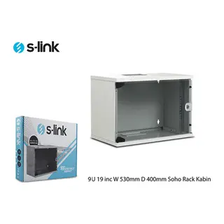 S-LİNK SL-U9 YENİ NESİL 9U 530X400 19 İNC W SOHO RACK KABİN