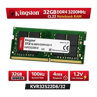 KINGSTON KCP432SD8/32 32GB DDR4 3200Mhz CL22 Notebook Ram