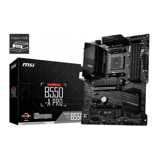MSI B550-A PRO DDR4 3200MHZ 1XHDMI 1XDP 2XM.2 USB 3.2 ATX AM4 (AMD 5000/4000G/3000 SERİLERİ İLE UYUMLU)