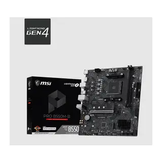 MSI PRO B550M-B DDR4 4600MHZ 1XHDMI 2XM.2 MATX AM4 (AMD AM4 5000/5000G/4000G/3000/3000G SERİLERİ İLE UYUMLU)