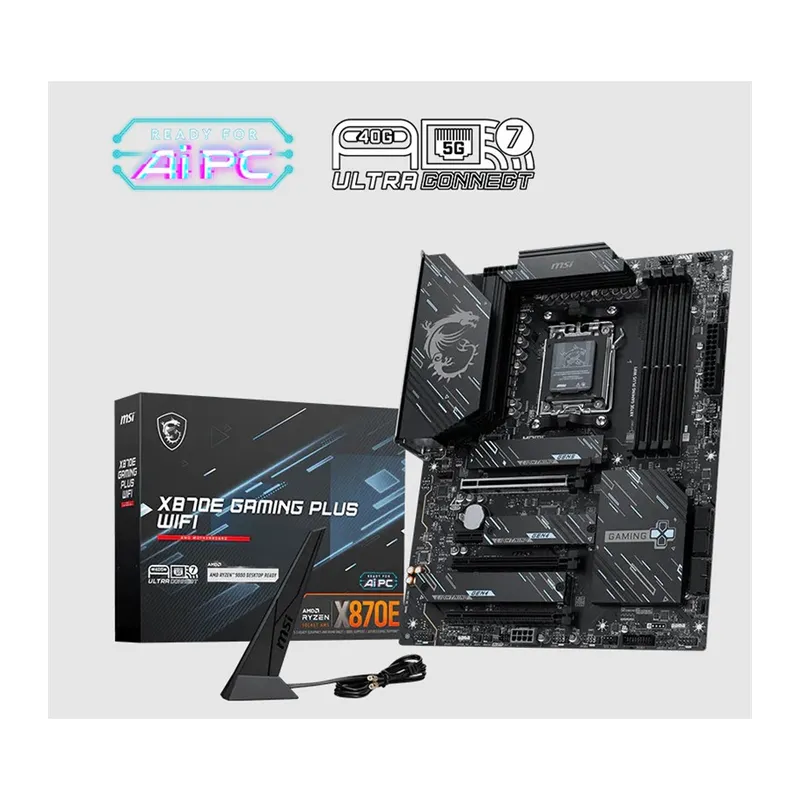 MSI X870E GAMING PLUS WIFI DDR5 8200MT/S 1XHDMI 3XM.2 USB ATX AM5 (AMD AM5 9000/8000/7000 SERİLERİ İLE UYUMLU)