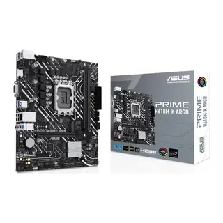 ASUS PRIME H610M-K ARGB DDR5 5600MHZ 1XVGA 1XHDMI 1XM.2 USB 3.2 MATX 1700P (12. / 13. VE 14. NESİL İŞLEMCİ UYUMLU)