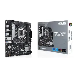 ASUS PRIME B760M-R D4 DDR4 5333MHZ 1XHDMI 2XM.2 USB 3.2 MATX 1700P (12. / 13. VE 14. NESİL İŞLEMCİ İLE UYUMLU)