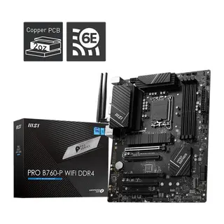 MSI PRO B760-P WIFI DDR4 4000MHZ 1XHDMI 1XDP 2XM.2 USB 3.2 ATX 1700P (12. / 13. VE 14. NESİL İŞLEMCİ UYUMLU)