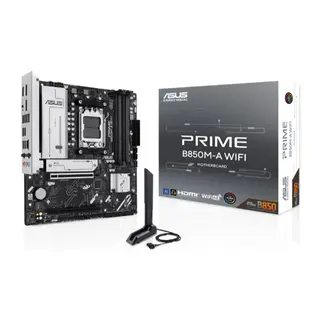 ASUS PRIME B850M-A WIFI DDR5 8000MT/S 1XHDMI 2XDP 3XM.2 USB3.2 MATX AM5 (AMD AM5 9000/8000/7000 SERİLERİ İLE UYUMLU)
