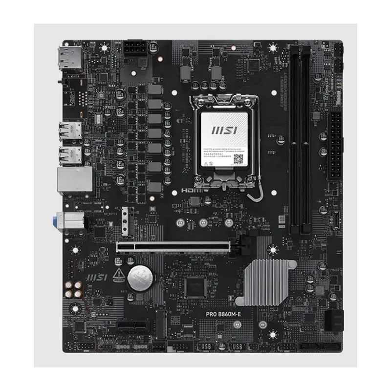 MSI PRO B860M-E DDR5 9066MHZ 1XHDMI 1XDP 2XM.2 USB MATX 1851P(INTEL ULTRA PROCESSORS SERIES 2)
