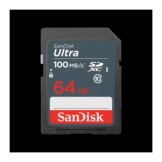 64GB SANDISK ULTRA SDXC 100MB/S SDSDUNR-064G-GN3IN