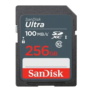 256GB SANDISK ULTRA SDXC 100MB/S SDSDUNR-256G-GN3IN