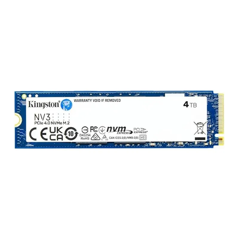 4 TB KINGSTON NV3 M.2 NVME PCIE GEN4 6000/4000MBS SNV3S/4000G