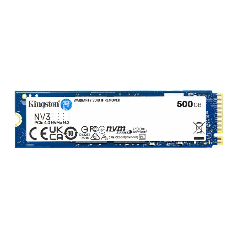 500 GB KINGSTON NV3 M.2 NVME PCIE GEN4 5000/3000MBS SNV3S/500G