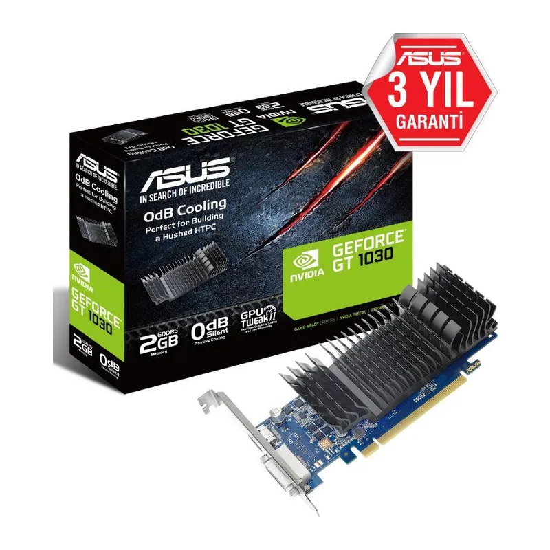 ASUS GEFORCE GT1030-SL-2G-BRK 2GB DDR5 64BIT 1XHDMI 1XDVI EKRAN KARTI