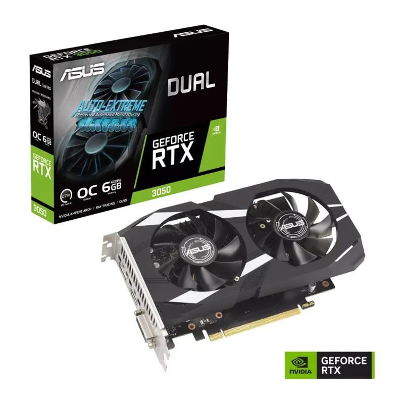 ASUS GEFORCE DUAL-RTX3050-O6G 6GB GDDR6 96BIT 1XHDMI 1XDP 1XDVI EKRAN KARTI