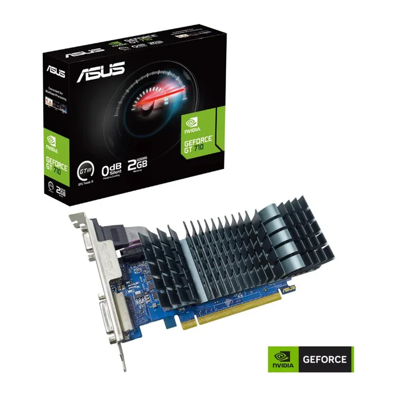 ASUS GEFORCE GT710-SL-2GD5-BRK-EVO 2GB DDR5 64BIT 1XVGA 1XHDMI 1XDVI EKRAN KARTI