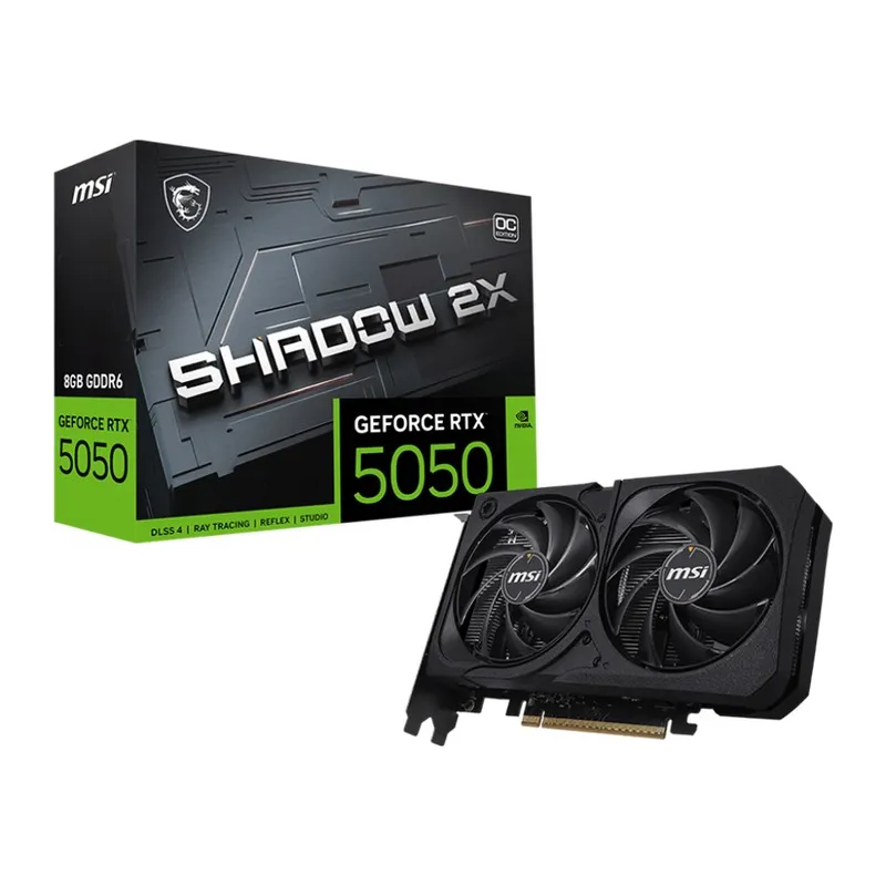 MSI GEFORCE RTX5050 8G SHADOW 2X OC 8GB GDDR6 128BIT 1XHDMI 3XDP EKRAN KARTI
