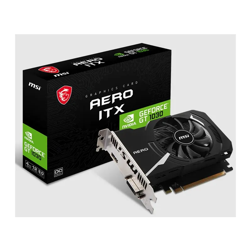 MSI GEFORCE GT1030 AERO ITX 4GD4 OC 4GB DDR4 64BIT 1XHDMI 1XDVI EKRAN KARTI
