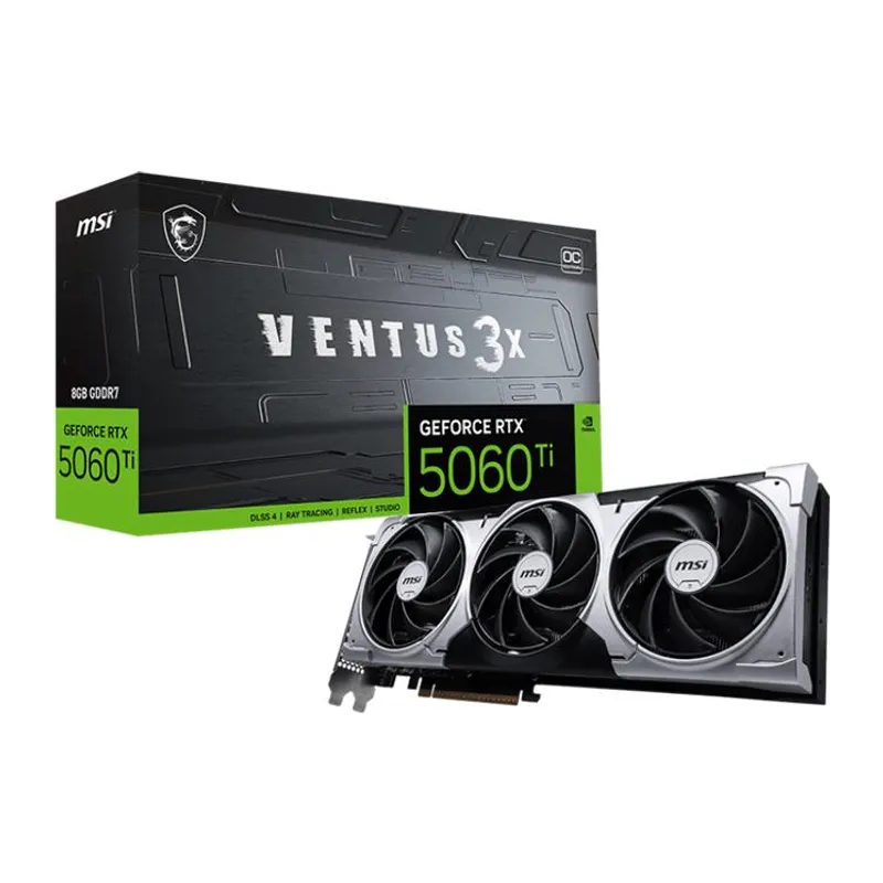 MSI GEFORCE RTX5060TI 8G VENTUS 3X OC 8GB DDR7 128BIT 3XDP 1XHDMI EKRAN KARTI