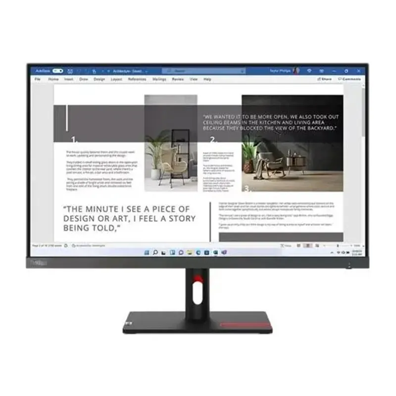 27 LENOVO S27I-30 THINKVISION 63DFKAT4TK FHD 4MS 100HZ HDMI+VGA WLED MONITOR (3 YIL GARANTİ)