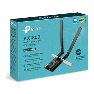TP-LINK ARCHER TX20E AX1800 WI-FI 6 BLUETOOTH 5.2 PCIE ADAPTOR