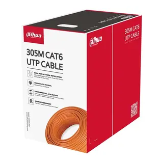 DAHUA PFM922I-6UN-C 305 METRE U/UTP 23AWG CCA TURUNCU RENK CAT6 KABLO