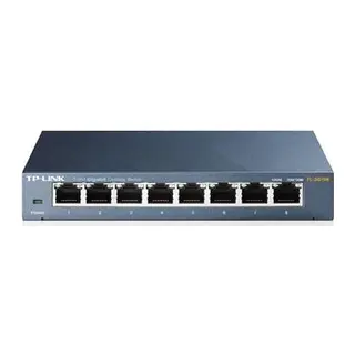 TP-LINK TL-SG108 8 PORT GIGABIT MASAÜSTÜ METAL KASA SWITCH