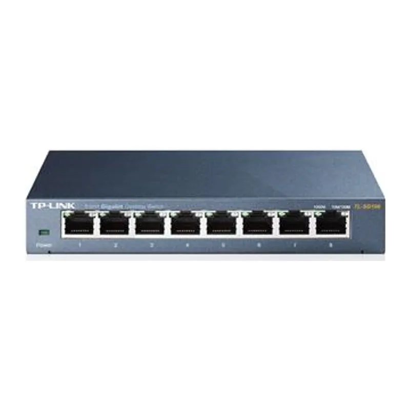 TP-LINK TL-SG108 8 PORT GIGABIT MASAÜSTÜ METAL KASA SWITCH
