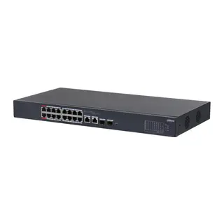 DAHUA CS4218-16ET-135 16 PORT 10/100 135W POE+2X GB RJ45 UPLINK+1X1GB SFP COMBO CLOUD YÖNETİLEBİLİR RACKMOUNT SWITCH