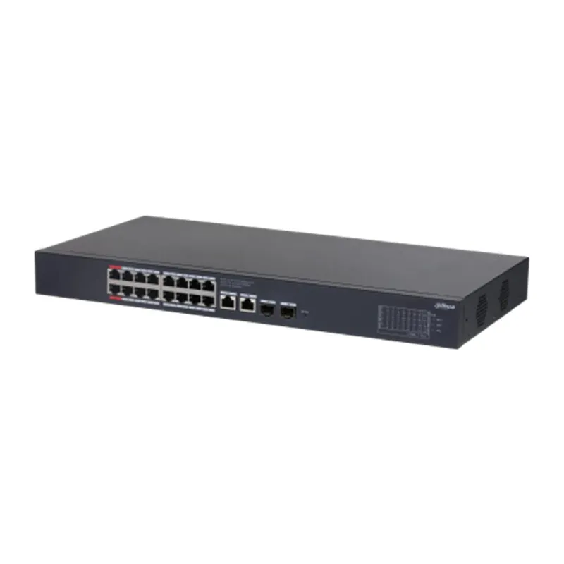 DAHUA CS4220-16GT-240 16 PORT GIGABIT + 2X1GB SFP/RJ45 UPLINK CLOUD YÖNETİLEBİLİR 240W POE RACKMOUNT SWITCH