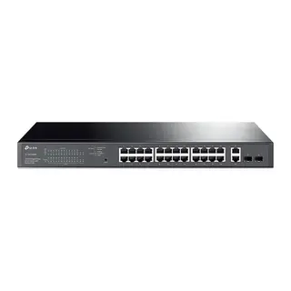 TP-LINK TL-SG1428PE 24 PORT GIGABIT + 2XGIGABIT RJ45/SFP UPLINK YÖNETİLEBİLİR 250W POE RACKMOUNT SWITCH