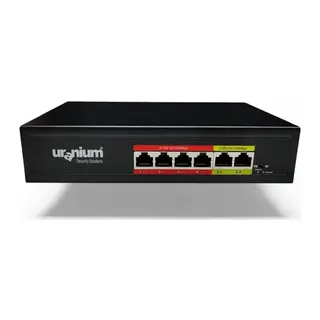 URANIUM POE-4002-48W 4 PORT 10/100 + 2 PORT 10/100 RJ45 UPLINK WATCH-DOG POE SWITCH(REALTEK CHIPSET)