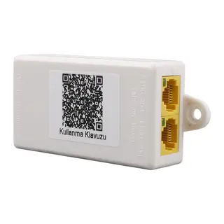 URANIUM POE-RP12 1 PORT POE GİRİŞ BESLEME+ 2 PORT POE ÇIKIŞ 10/100 PLASTİK KASA POE REPEATER