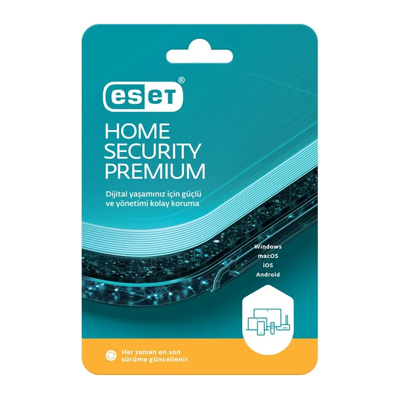 ESET HOME SECURITY PREMIUM 1 KULLANICI 1 YIL KUTU