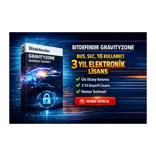 BITDEFENDER GRAVITYZONE BUS. SEC.16 KULL.3 YIL ELEKTRONIK LISANS