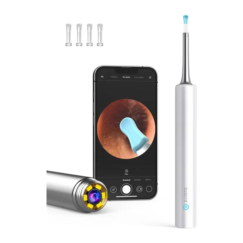 BEBIRD T5 3MP KAMERA 3.5MM LENS ŞARJLI WIFI GÖRÜNTÜLÜ KULAK TEMİZLEYİCİ BEYAZ RENK