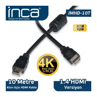 INCA IMHD-10T 10M HDMI 1.4V 3D ALTIN UCLU KABLO