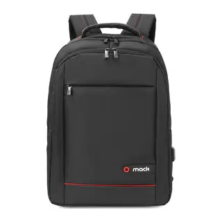 MACK MCC-006 15.6" OFFICE USB GİRİŞLİ NOTEBOOK SIRT ÇANTASI SİYAH