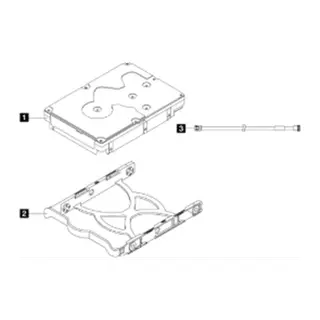 LENOVO THINKSYSTEM 4XB7A77446 ST50/ST45 SERIES 3.5 2TB 7.2K SATA6GB NON-HOT SWAP 512N HDD