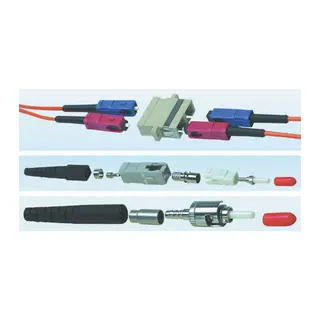 SC Duplex SM Plastik Adaptör Mavi